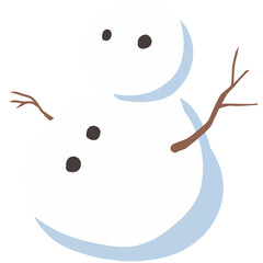 Cute snowman illustration