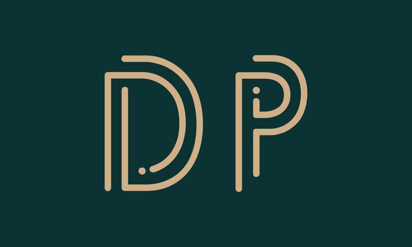 DP D dp initial logo | initial based abstract modern minimal creative logo, vector template image. luxury logotype logo, real estate homie logo. typography logo. initials logo