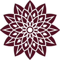 Adobe Illustrator Artwork
Minimalist floral mandala stencil design 