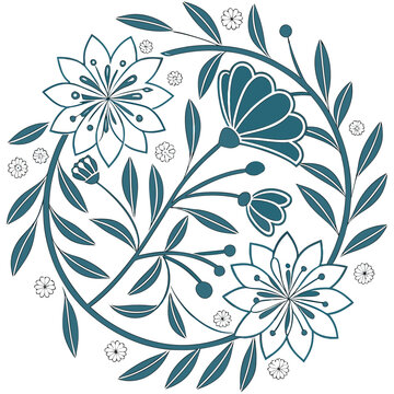 dobe Illustrator Artwork
Minimalist floral mandala stencil design .