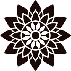 Adobe Illustrator Artwork
Minimalist floral mandala stencil design — ideal for laser cutting and DIY decor.