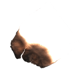 Real Burned Hole in white Paper middle PNG - Scorched Edges, Burnt Texture, Distressed Element, or Grungy Frame Overlay, Burnt paper hole