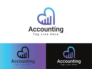 Financial Accountant Logo Design, Modern Accounting Logo Design, Finance and Tax Service Brand Identity