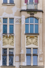 Decooration of the building in Old Prague