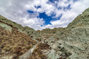 Scenic photos of Blue Basin area of John Day fossil beds natural park