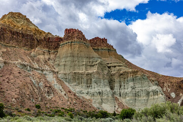 Scenic photos of Blue Basin area of John Day fossil beds natural park