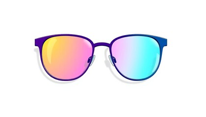 Sleek line art glasses design, minimalist style, isolated on white,  illustration,  white background