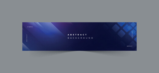 Gradient blue technology banner template