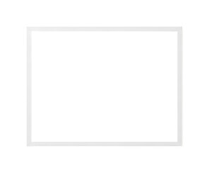Obraz premium A simple white square frame with interior isolated on transparent background