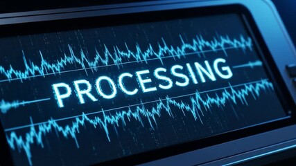 Processing Screen Display with Digital Waveform and Technology - Powered by Adobe