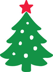 Obraz premium Silhouettes of Christmas Trees.eps