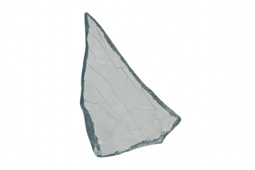 Iceberg triangle shape floating isolated with clipping path