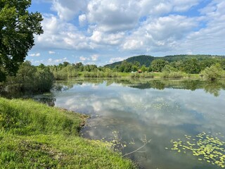 Ore&scaron;je Lake or artificial lake Oresje (Zagreb County, Croatia) - Oresje-See oder k&uuml;nstlicher See Oresje (Kroatien) - Umjetno jezero Ore&scaron;je (Sveta Nedelja, Hrvatska)