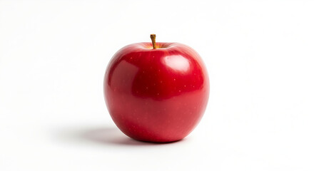 red apple on white background