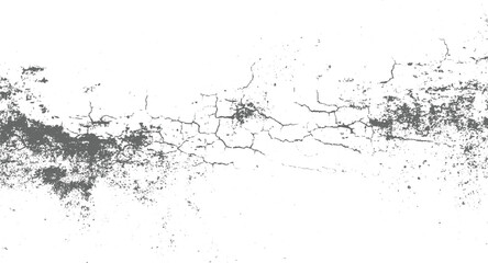 Cracked grey texture on white background grunge abstract