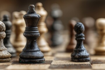 Fototapeta premium Strategic Moves on the Chessboard