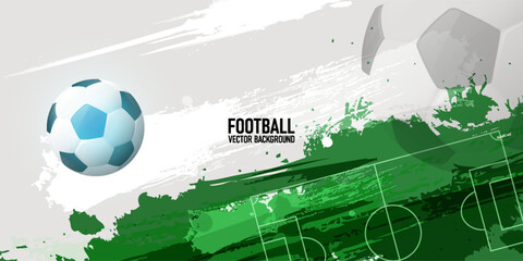 Abstract Soccer Background Design with Dynamic Motion and Sport Energy