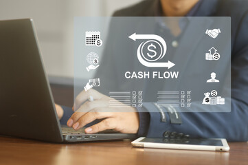 cash flow and financial management plans, evaluating profit, and return on investment. Checklist and calculate income and expenses, finance and accounting, investment money, and loan credit
