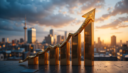 Naklejka premium new york city markeing grow 