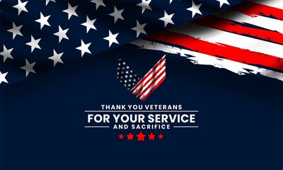 thank you veterans for your service and sacrifice design concept 
,templates for poster, cover, banner, social media
