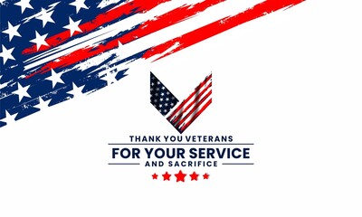 thank you veterans for your service and sacrifice design concept 
,templates for poster, cover, banner, social media