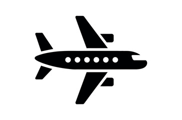 Simple Airplane Travel Icon  