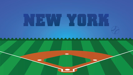 BOSTON Drawings Of City Names, USA Baseball green field, Vector Illustration Abstract Editable image, Social Media and web Post