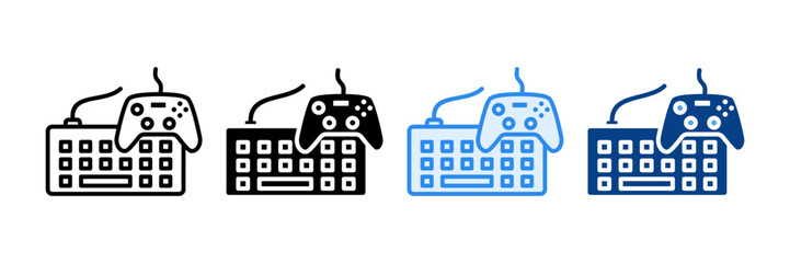 Adaptive Input Devices Icon Set Multiple Style Collection
