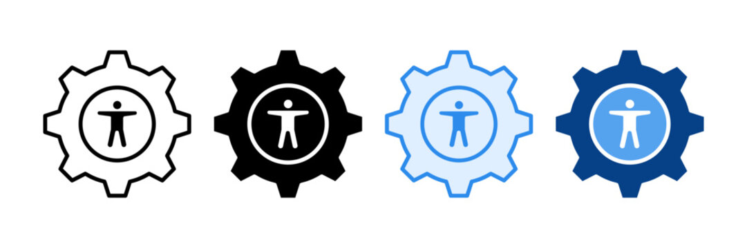 Accessibility Settings Icon Set Multiple Style Collection
