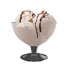 ice cream with chocolate