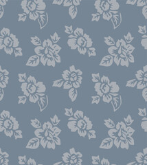 Fototapeta premium Japanese Flower Leaf Motif Vector Seamless Pattern