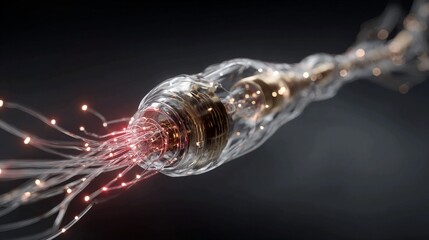 technology, network, data, fiber, optic, cable, connection, speed, transmission, digital, information, pulse, light, signal, modern, innovation, communication, energy, abstract, glowing