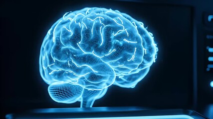 futuristic digital brain neural network technology concept - Powered by Adobe