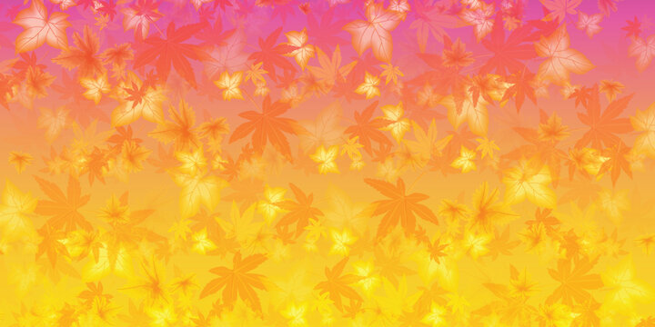 Autumn leaves background with vibrant colors a seasonal design element perfect for fall-themed graphics and backgrounds. EPS vector illustration