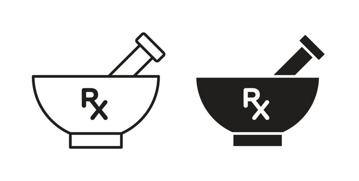 RX icon concept. Logo symbol for web and mobile. Pixel Perfect.