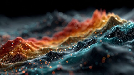 Explore the dynamic flow of data with this modern abstract design, perfect for tech startups and innovative companies seeking a visually stunning backdrop for their brand story