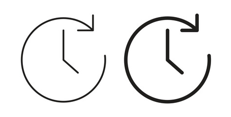 Time icon concept. Logo symbol for web and mobile. Pixel Perfect.
