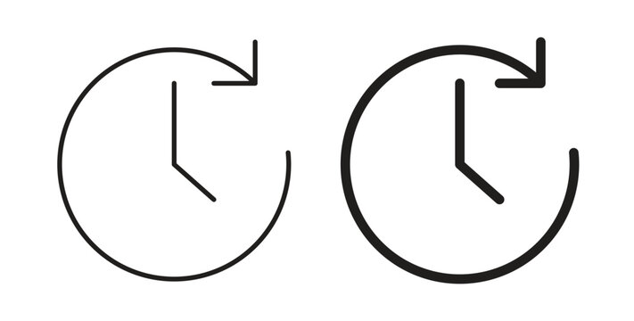 Time icon concept. Logo symbol for web and mobile. Pixel Perfect.