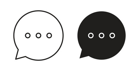 Message icon concept. Logo symbol for web and mobile. Pixel Perfect.