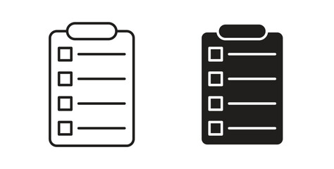 List icon concept. Logo symbol for web and mobile. Pixel Perfect. © Hunt