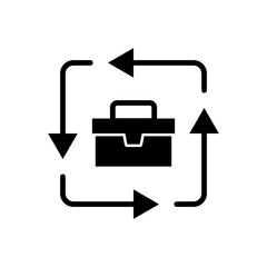 Business Ethics Glyph Sustainability Business Icon