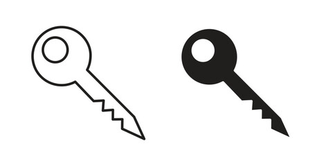 key icon concept. Logo symbol for web and mobile. Pixel Perfect.