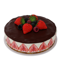 Chocolate fruit cake for cristmas or any occation