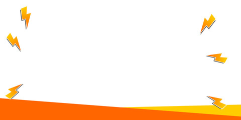 Lightning Bolt Frame Background