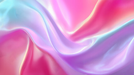 Obraz premium Pastel Fabric Waves Abstract Background. Gradient Neon Fabric Waves Abstract Background