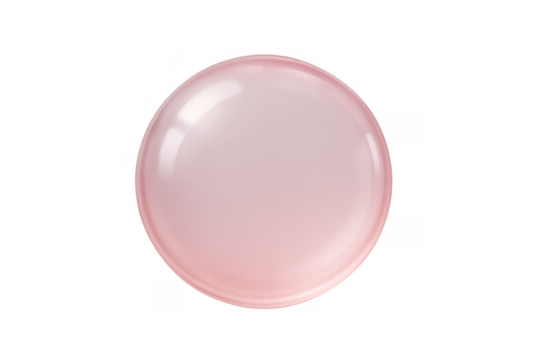 Pink chewing gum bubble 3d render, transparent background