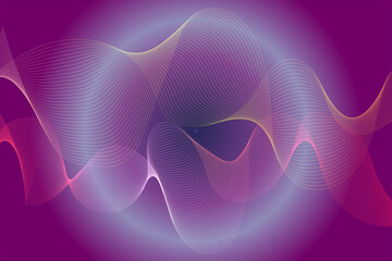 Vibrant Abstract Wavy Background Illustration