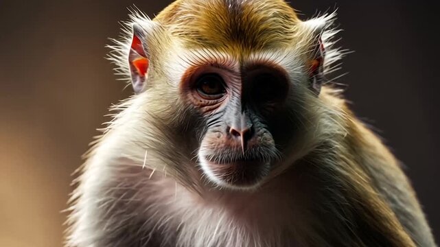 close up of a monkey