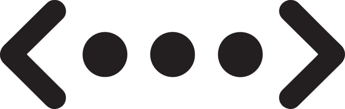 Navigation Carousel Icon Symbol Interface Design Web Element Arrow Button Graphic Sign