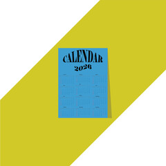 Colorful 2026 Calendar Design Poster for Planning